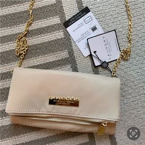 Folding purse pouch with detachable crossbody chain NWT